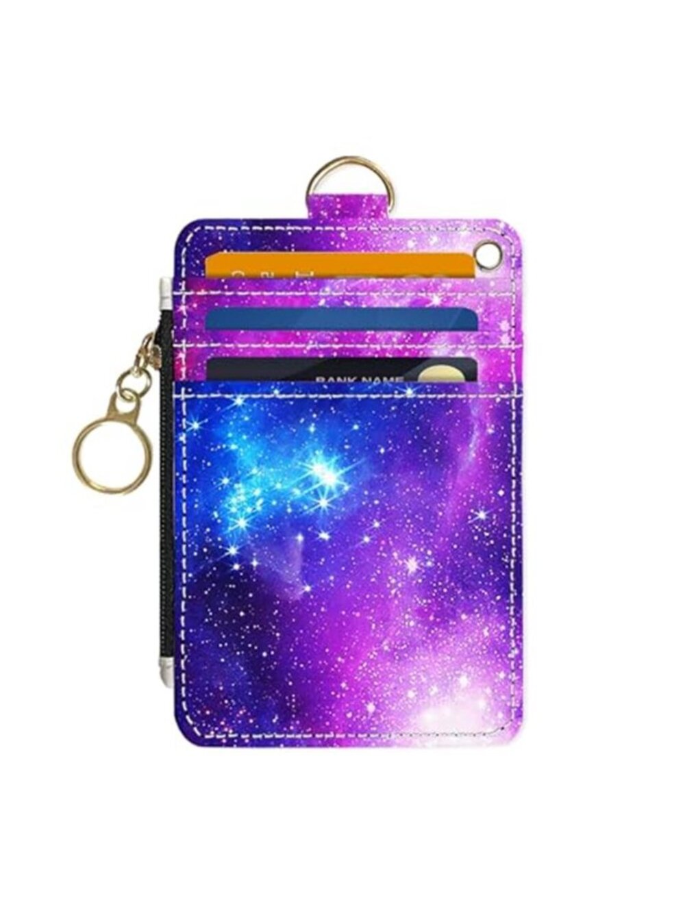 RFID Card Holder Wallet Womens Slim Zipper Coin Purse ID Credit Card Case